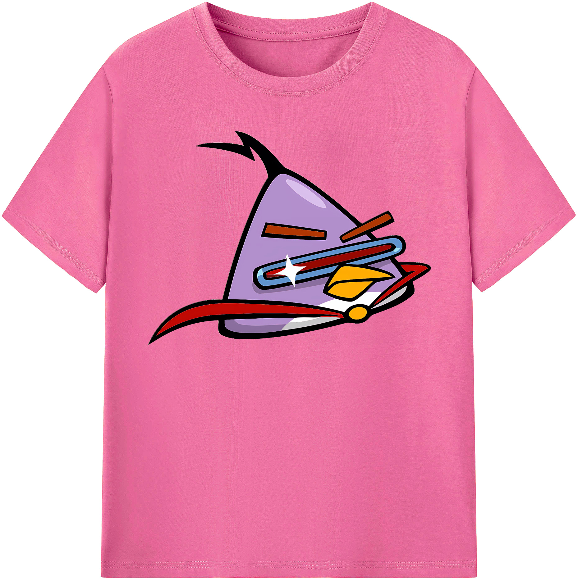（画像用） Angry Birds アングリーバード レディースカジュアルプリントTシャツ（綿100％）